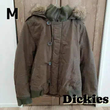 Dickies 밀리터리 다운 자켓 보아 후드 방한 M 남성용 구제 의류