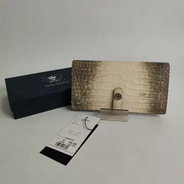 택 포함 미사용 새상품 A.D.M.J. 크로커다일 엠보싱 장지갑