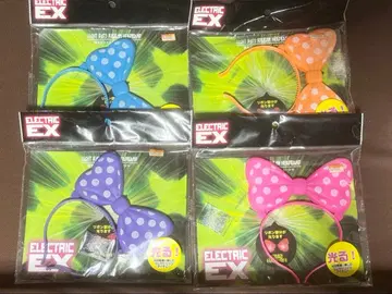 덕질에 ELECTRIC EX 빛나는 리본 머리띠 4색 세트