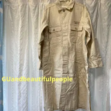 GU 콜라보 상품 데님 롱 코트