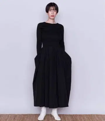 AEWEN MATOPH 정가 27만 22AW 리브 콤비 원피스