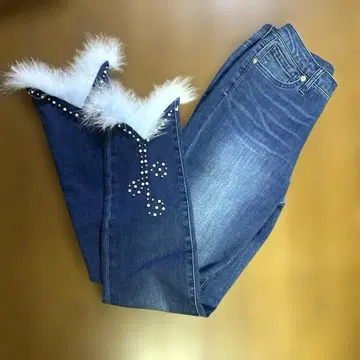 TONY BEE 토니비 미사용 새상품 퍼 비쥬 데님 L 사이즈