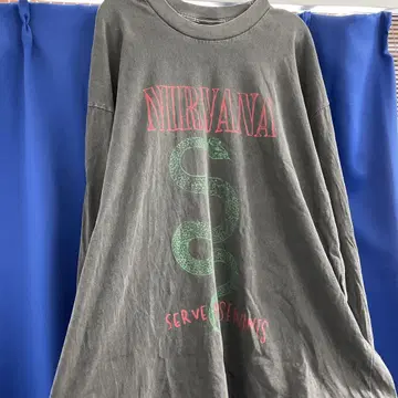 XU NIRVANA 롱 슬리브 티