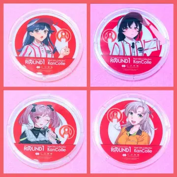 [ 미사용 새상품 ] 함대 컬렉션 라운드 원 아크릴 코스터 4개 세트