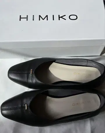 HIMIKO 블랙 플랫 펌프스 23cm