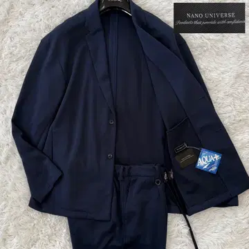 컨디션 최상/최근 모델/L 나노 유니버스 수트 스트레치 앤컨 네이비
