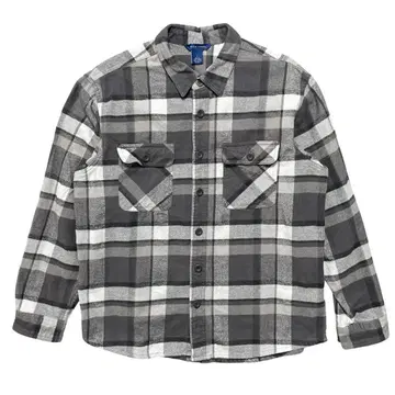구제 의류 폴스 크릭 아웃도어 체크 무늬 헤비 플란넬 긴팔 셔츠