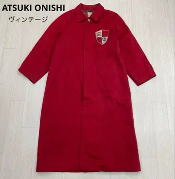 ATSUKI ONISHI 빈티지 스탠 칼라 롱 코트
