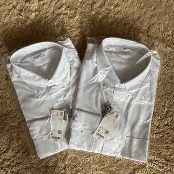 UNIQLO 슈퍼 논아이론 셔츠 XL 2장 세트 저지 슬림