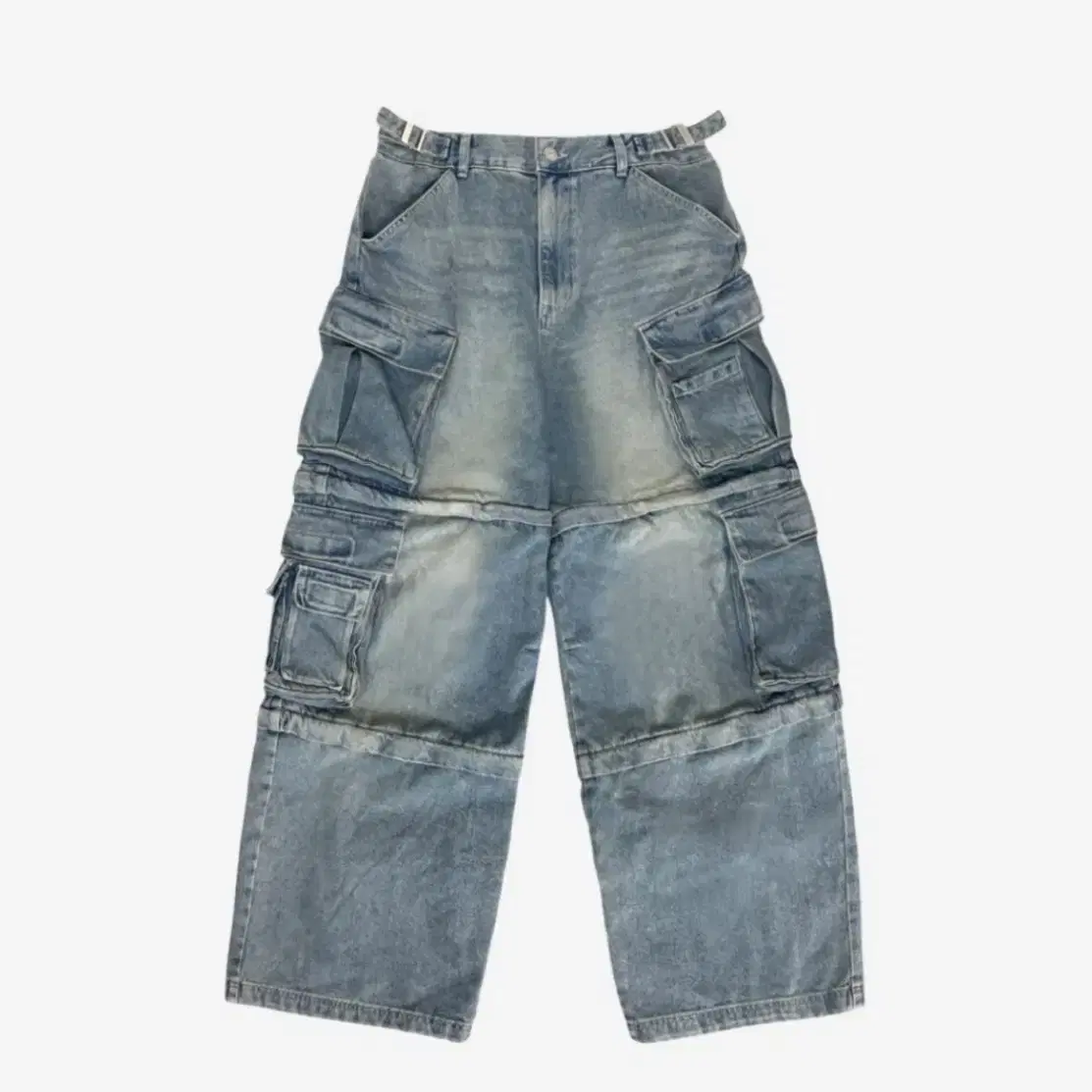 PROJECT GR | 프로젝트지알 Project GR Crinkle Cargo Denim Pants on