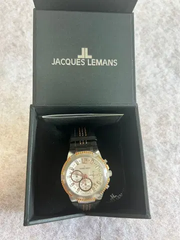 [ 새상품급 ] JACQUES LE MANS 크로노그래프 남성용 손목시계