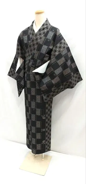 FN12039z 기모노 순수 실크 코몬 오시마 160~170cm