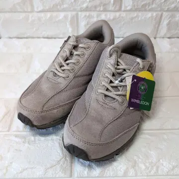 미사용 아사히 윈블던 22.5cm 샌드베이지 스니커즈
