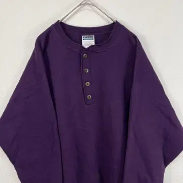 USA 제조 90s tultex 헨리넥 맨투맨 보라색