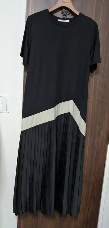 RADIATE 블랙 반팔 롱 원피스 38 택 포함 새상품