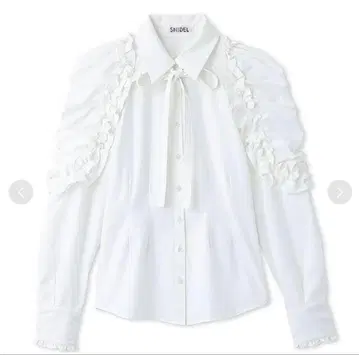 snidel 프릴 볼륨 셔츠 블라우스