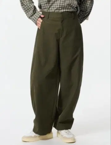 유니클로 저지 배럴 레그 팬츠