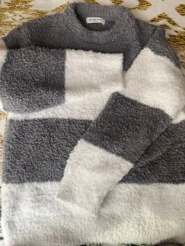 GELATO PIQUE 보더 룸웨어 M 그레이/화이트