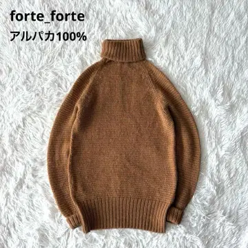 포르테포르테 니트 알파카 100% 터틀넥 스웨터 이탈리아제