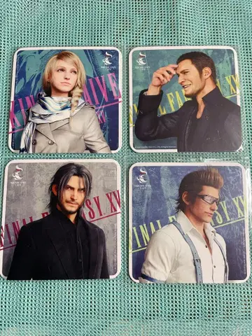 파이널 판타지 XV 콜라보 카페 코스터 4종 세트