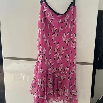 DIANE VON FURSTENBERG 꽃무늬 플리츠 스커트 XXS