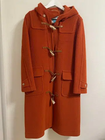 HEMISPHERES 에미스페르 오렌지 후드 부착 더플 코트 36