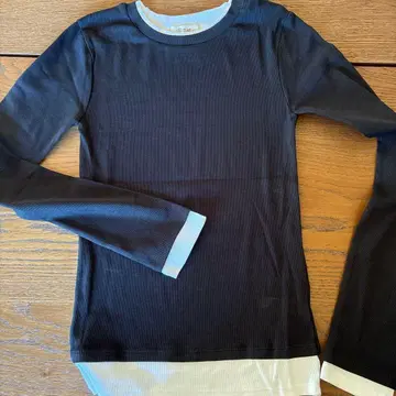 El mar 긴팔 T셔츠 블랙/화이트 미사용품