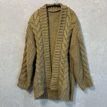 [ titivate ] 티티베이트 ( 프리 사이즈 ) 니트 가디건*카멜