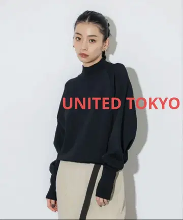 유나이티드 도쿄 볼륨 슬리브 니트 (블랙)