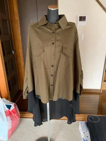 kt melange 셔츠 원피스 320g