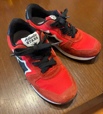 아틀란틱 스타즈 레드 스니커즈 34 키즈 22cm ~ 22.5cm