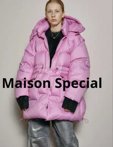 Maison Special 오버 튜닉 다운 핑크