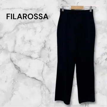 휠라 로사 스트레이트 실루엣 팬츠 스트레치 소재 허리밴딩 M