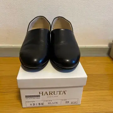 HARUTA 블랙 로퍼 SD150 23 EE