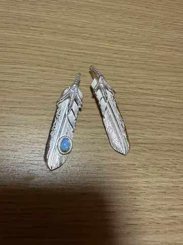 타로 와시미 은손톱 아라베스크 페더 좌우 2개 세트