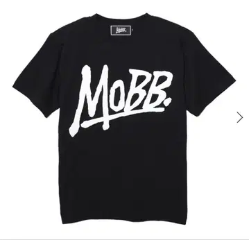 MOBB 블랙 반팔 티셔츠