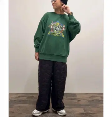 새상품 로데오 크라운 아사프로 WEB 한정판 스타 퀼팅 팬츠