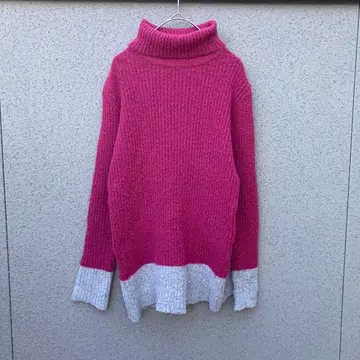 [ sawagi plus ] M~L 터틀넥 리브 롱 니트 한국제