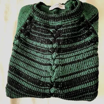 TOMORROWLAND 그린 네이비 니트