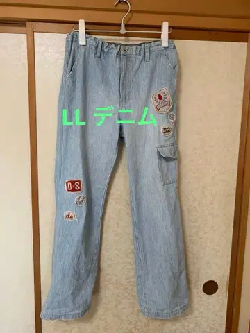 D.S.CLUB 데님 F 사이즈 드럭 스토어즈 와펜 데미지 가공