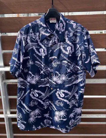 하와이안 알로하 트로피컬 알로하 셔츠 M