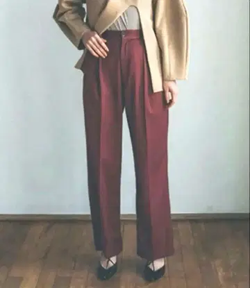 CLANE 클라네 버건디 와이드 팬츠 2 사이즈