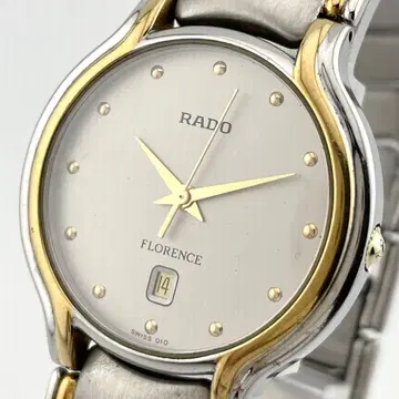 [ 작동/새상품 배터리 ] 라도 콤비 컬러 플로렌스 데이트 손목시계 쿼츠