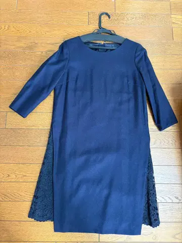 ANAYI 원피스 네이비 소매 있음