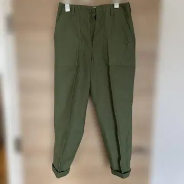 THE SHINZONE 워크 팬츠 올리브 그린