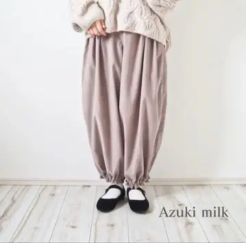 ELLIE 엘리 코듀로이 드로워즈 팬츠 팥 밀크 색상