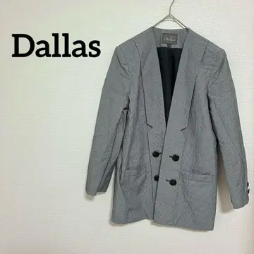 새상품급 Dallas 그레이 더블 버튼 테일러드 자켓 14/15