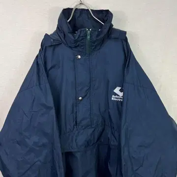 USA 구제 의류 90s 나일론 자켓 아노락 후드티 네이비 자수