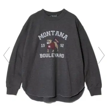 CUBE SUGAR CVC 와플 강아지 프린트 풀오버