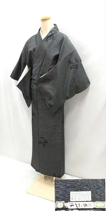 FN12041z 기모노 순수 실크 코몬 염택 직물 154~164cm